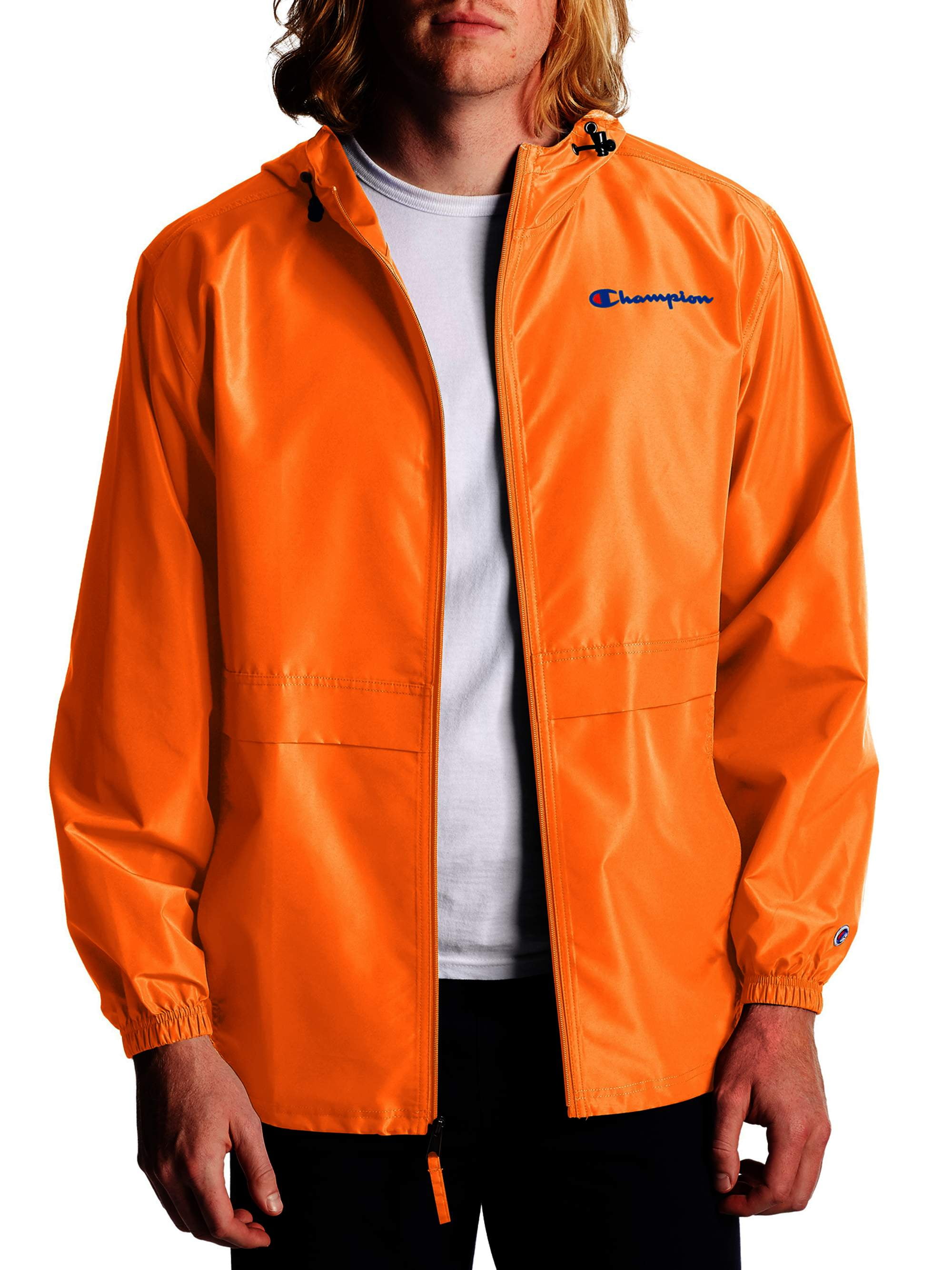 champion jacket mens orange