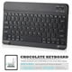 thumbnail image 3 of Teclado Bluetooth Para Tableta Con Cubierta De Cuero Pu Para Samsung Galaxy Tab A 10.1 2019 Sm-T510 Sm-T515 (Alemán) - Negro Scienceny EL011206-00, 3 of 6