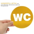 thumbnail image 2 of 3Pcs Public Place Toilet Identification Sign Toilet Wall Paste Restroom Guiding Signboard, 2 of 5