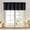 Black, variant on Charcoal Grey Valances for Windows, Small Blackout Curtains for Kitchen Bedroom Living Room, Rod Pocket Privacy Modern Solid Short Window Treatment Valance Bathroom Panels, 60" Wx18 L,1 Piece