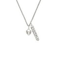 thumbnail image 2 of Delight Jewelry Silvertone Small Heart Lock with Keyhole Silvertone Sisters Best Friends Forever Bar Charm Necklace, 23", 2 of 4