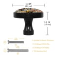 thumbnail image 3 of 4 Pcs Traditional African Fabric Knobs for Kitchen Cabinet Cupboard Dresser Bookcase Drawer Pulls Handles Round Home Decor, 3 of 5