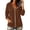 Coffee, variant on vigerkar Lightweight Full Zip Hoodie for Women Oversized Sweatshirt with Pockets Long Sleeve Casual Spring Jacket (Khaki, S)