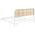 thumbnail image 6 of Amherst Radio Weave Rattan Metal Eastern King Bed White, 6 of 11