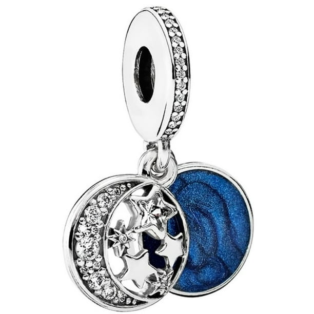 Pandora Vintage Night Sky Silver Blue Dangle Charm cz Walmart Com