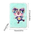 thumbnail image 3 of Bcylexb Plush Journal Notebook, Fluffy Fuzzy Soft Cover Journal With Cute Cartoon Animal Designs for Students Teens Gift Writing Stationery, 3 of 6