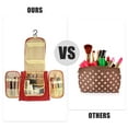 thumbnail image 5 of Unique Bargains Floral Makeup Bag Zipper Flower Cosmetic Pouch Red, 5 of 7