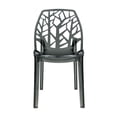 thumbnail image 3 of Cornelia Modern Dining Side Chair, Set of 4 - Transparent Black, 3 of 7