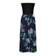 thumbnail image 5 of Vestido largo bohemio largo sin mangas con estampado floral sin tirantes y hombros descubiertos para mujer Fridja hjkh1276, 5 of 5