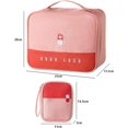thumbnail image 2 of First Aid Kit, Pink，2 Pcs Portable Medical Box, Medicine Storage Bag, Empty First Aid Kit for Emergency Situations at Home Office Travel, 2 of 7