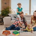 thumbnail image 3 of LEEYNEER Shut The Box Game for 6 Player with 12+4 Dice - Colorful 6 Sided Wooden Board Math Number Games for Kids Adults Families Party Club (Instructions Included), 3 of 8