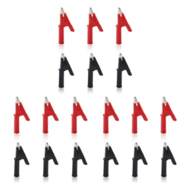 Wweixi 6 Pcs/set Clip Alligator Large Application Clip Crocodile Isolé pour Voltmètre Multimètre 3Set
