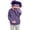 Purple, variant on Big Mouth Pullover Hoodies Unisex Flannel Hooded Sweatshirt, Funny 3D Character Face Oversized Hoodie with Front Pocket for Casual Daily Party Streetwear