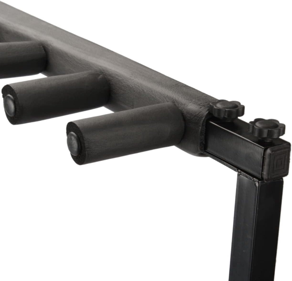 Rack type 3/5/7/9 square guitar brackets black Triple Folding Multiple Guitar Holder Rack Stand，Guitar Stand Storage (9 Bracket)