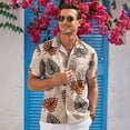thumbnail image 3 of HAOMEILI Men's Hawaiian Shirt Short Sleeve Floral Button Down Shirts Tropical Holiday Beach Shirts, 3 of 7