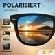 thumbnail image 2 of Gafas de sol polarizadas rectangulares para hombre y mujer, unisex, retro, clásicas, vintage, polarizadas, protección UV400, clásicas, cuadradas, para conducir, 2 of 4