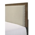 thumbnail image 6 of Beautiful Brown Cherry Finish 4Pc Full Size Upholstered HB Panel Bed Set Wooden Bedroom Furniture, 6 of 7