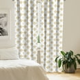 thumbnail image 2 of Ambesonne Vintage Curtains, European Lily Noble, Pair of 28"x95", Yellow White, 2 of 5