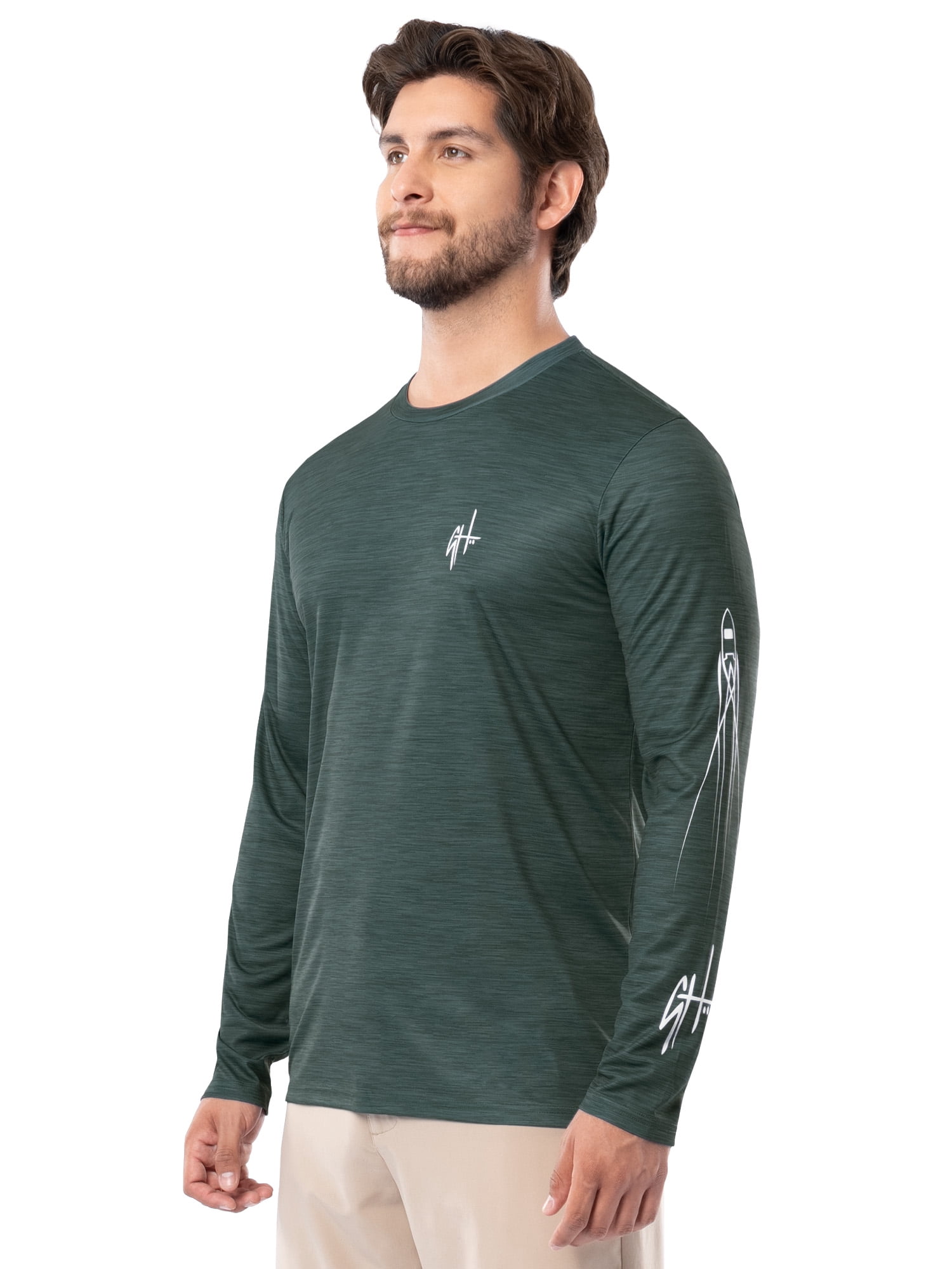 GH BY GUY HARVEY Men's Long Sleeve Sun Protection Top Sizes M-2XL