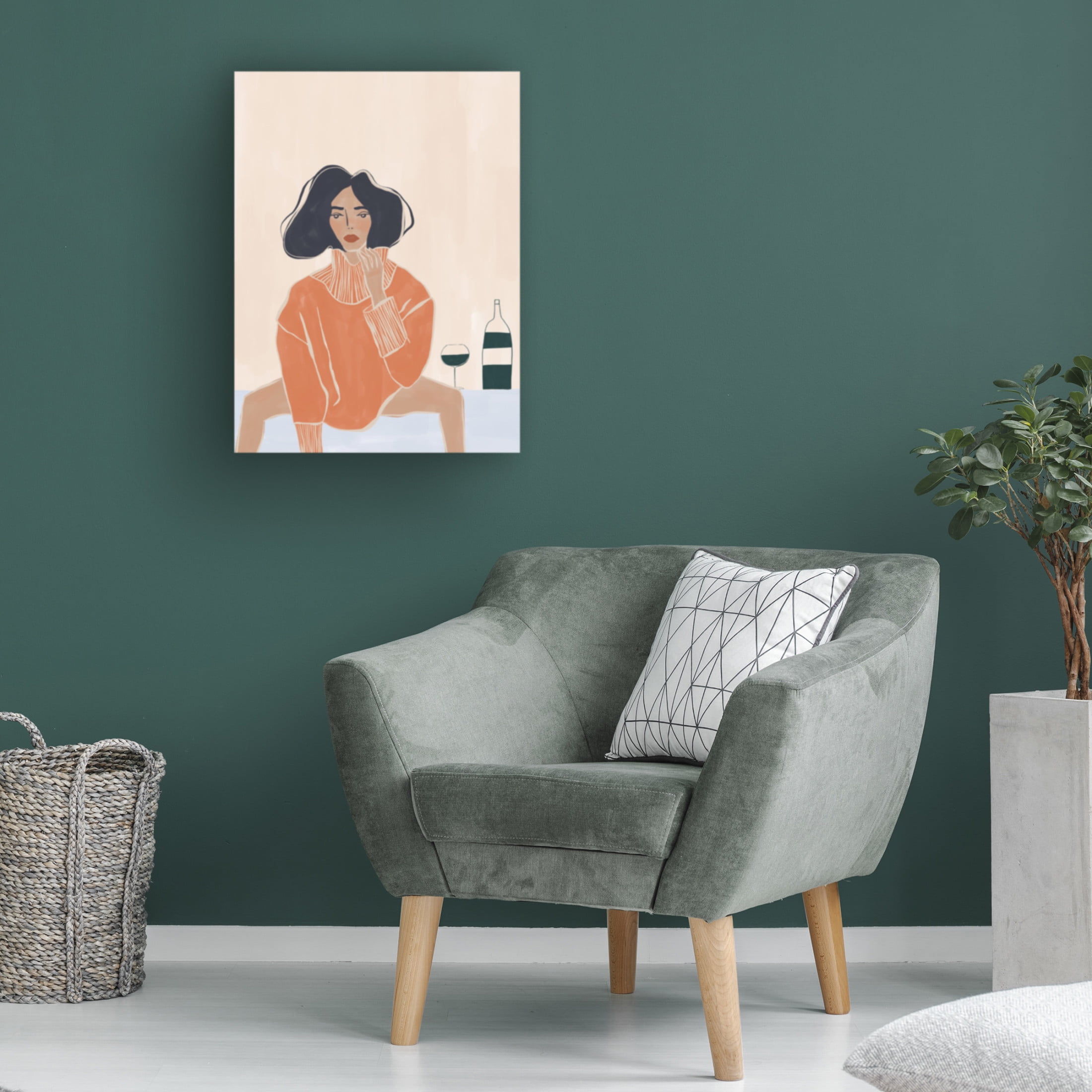 Trademark Fine Art Ivy Green Illustrations It's a Mood Canvas Wall Art