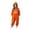 ZF Orange, variant on WAYUTE Girls Halloween Long Sleeve Hooded Jumpsuit for Kids Solid Color Soft Lined Loungewear for Girl Casual Party Outdoor Romper,Orange,Size 13 Y-14 Y