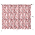 thumbnail image 5 of Pink Christmas Snowman Pattern Shower Curtain 84"x72" ,Bathroom Decorative Shower Curtains Set with 12 Hooks,Modern Waterproof Washable Shower Curtain, 5 of 6