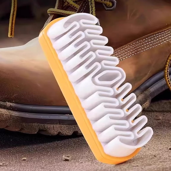 Luluganb Suede Shoe Brush,Eraser Soft Brush,2-in-1 Suede Cleaner with Soft Rubber Brush Head,Shoes Eraser for Flocked Matte Nubuck Leather Boots Bags Purse Shoes Stain Remover Tool