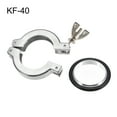 thumbnail image 2 of Vacuum Clamp 53mmx31mm KF25 Single Pin  Clamp Wing Nut w Center Ring for Ferrule TC, 2 of 5