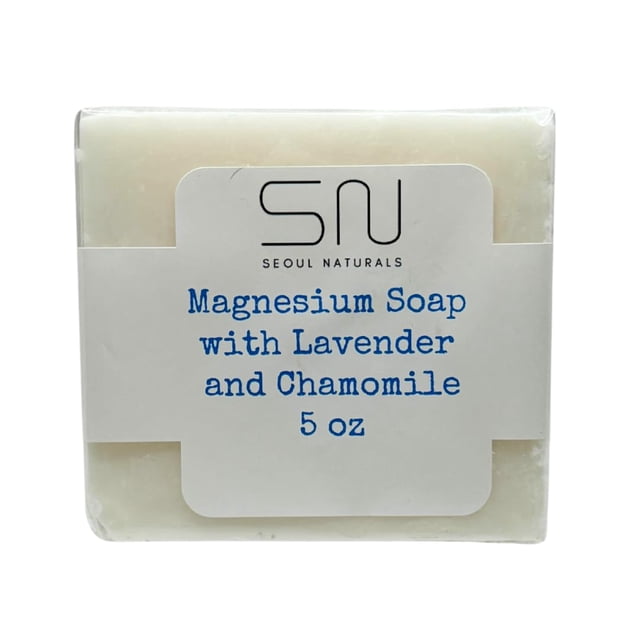 Jabón de magnesio Seoul Naturals con lavanda y manzanilla k beauty 5 oz