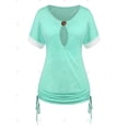 thumbnail image 4 of Camiseta Talla Extra Dos Tonos Acanalado Rosegal  Camisetas tallas grandes, 4 of 5