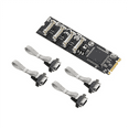 thumbnail image 4 of M.2 M+B Key to 4x RS232 Serial Adapter Card M.2 Expansion Card 4 Port, 4 of 5