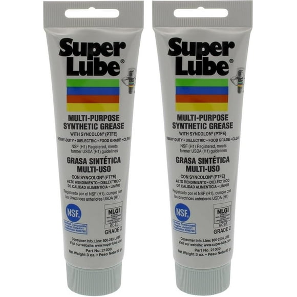 Grease Super Lube-21030 sintético multiusos de 90 ml (paquete de 2)