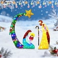 thumbnail image 4 of Outdoor Lighted Nativity Scene Christmas Decoration with Holy Family, Illuminated Yard Lawn Garden Outdoor Decor for Holiday Party,Home,Patio,Terrace,Easter Gifts,Festive Holiday Decor, 4 of 9