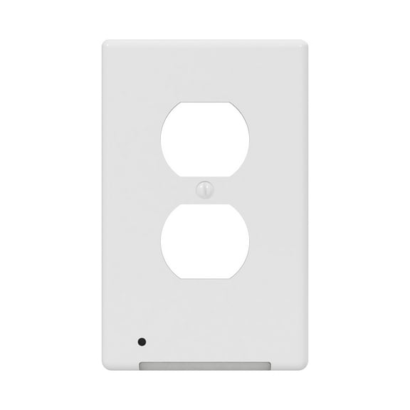 LumiCover Classic Rocker Nightlight Wallplate, White