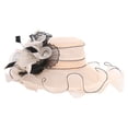 thumbnail image 4 of YAYUBA Women Fascinator Hat Floral Tea Party Wedding Hat,White, 4 of 4
