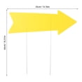 LITINKIMI 10Pcs Outdoor Yellow Arrow Signs with Stakes Durable ...