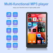 80GB Mp3 Player with Bluetooth, 4.0 in Full Touchscreen Mp4 Player, Voice Recorder, Portable HiFi Sound Mp3 Music Player with Earphones, Built-in HD Speaker, Black