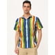 thumbnail image 2 of Camisa hawaiana manga corta botones Verde azul T XL, 2 of 6