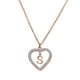 thumbnail image 3 of Collar de Mujer Corazón con Inciales LuckyLy, Modelo Adina rosa UNITALLA, 3 of 7