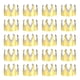 thumbnail image 1 of Uxcell 24 Pcs Coronas de Papel Corona de Hoja de Oro para Fiesta de Cumpleaños, Estilo de Formas Geométricas, 1 of 6