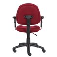 thumbnail image 3 of Boss Office Products DX Posture Office Chair with Adjustable Arms in Burgundy, 3 of 7