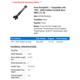 thumbnail image 2 of Front Driveshaft 1 - Compatible with 1999 - 2000 Cadillac Escalade Base 4WD 5.7L V8, 2 of 2