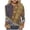 A-Brown, variant on CLOISE Womens Plus Size Blouses 3/4 Sleeve T Shirts Loose Print V Neck Pullover Trendy Fall Tops Red 3XL