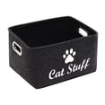 thumbnail image 2 of Contenedores organizadores de juguetes para perros, cajas organizadoras de golosinas para perros, cesta de almacenamiento de fieltro para ropa y acces, 2 of 8