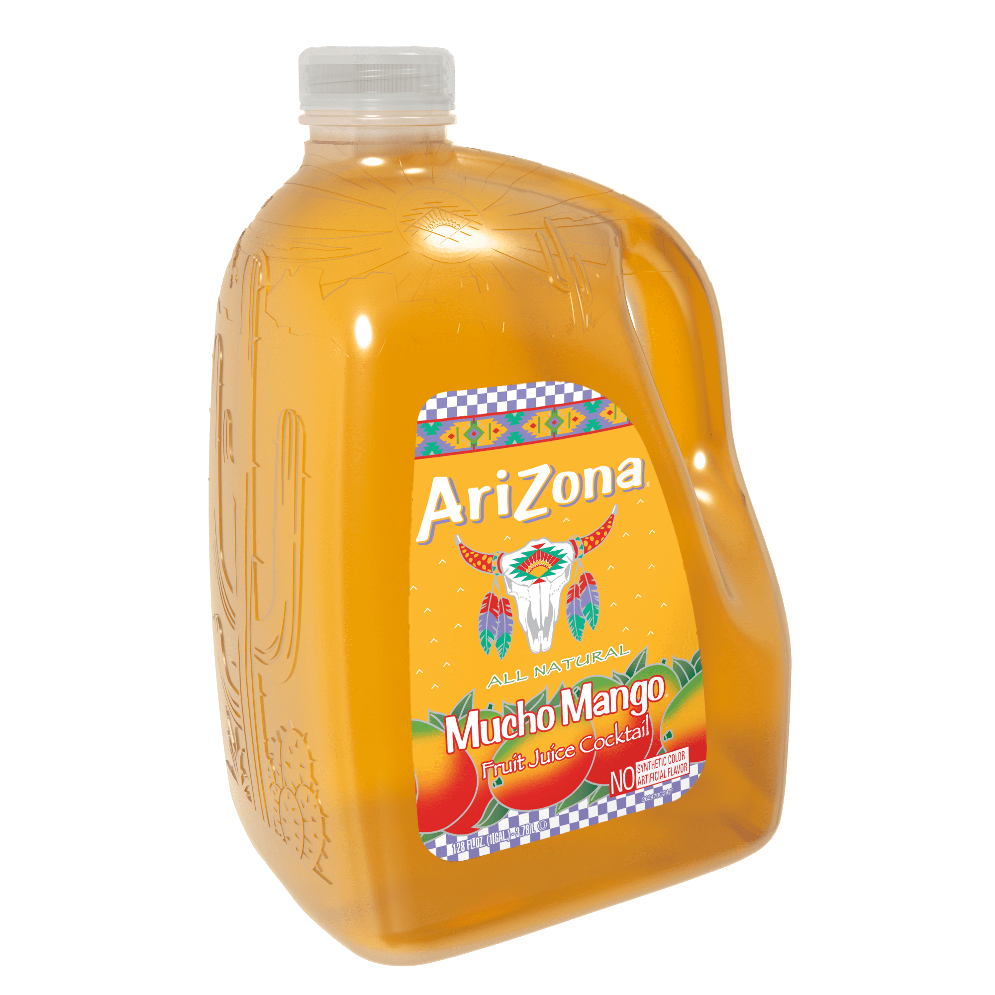 (4 pack) AriZona Mucho Mango Juice Cocktail - 128 fl oz Gallon