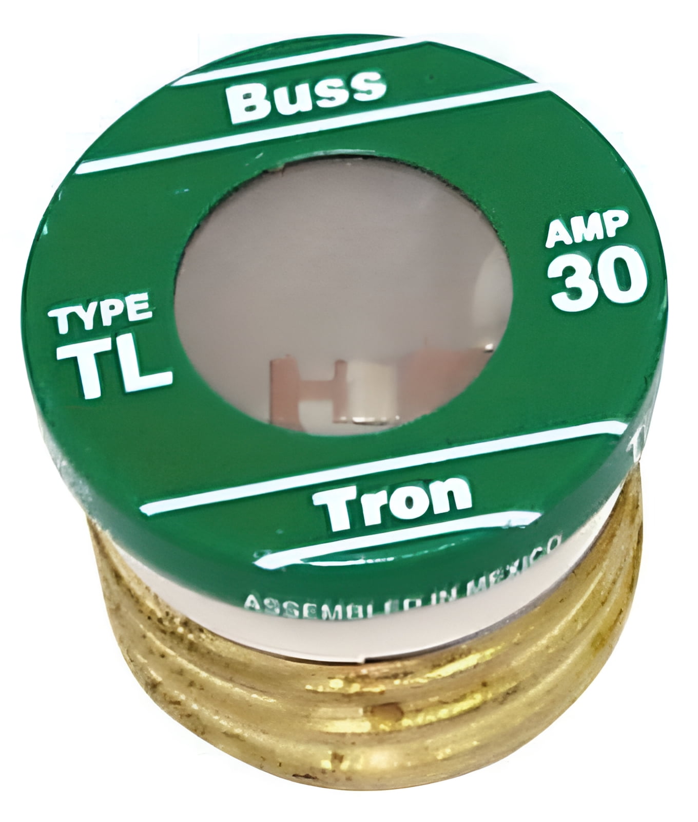 Bussmann TL-30PK4, 2.38" x 2.25" x 1.25" 30A, 125V TL Edison Plug Electrical Fuse 4 Piece 3 Pack