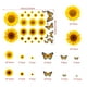 thumbnail image 4 of 22 piezas de calcomanías de pared de girasol, calcomanías de flores amarillas extraíbles, impermeables, 3D, mariposas florales, calcomanías de pared, decoración DIY para niños, dormitorio de bebé, sa, 4 of 4