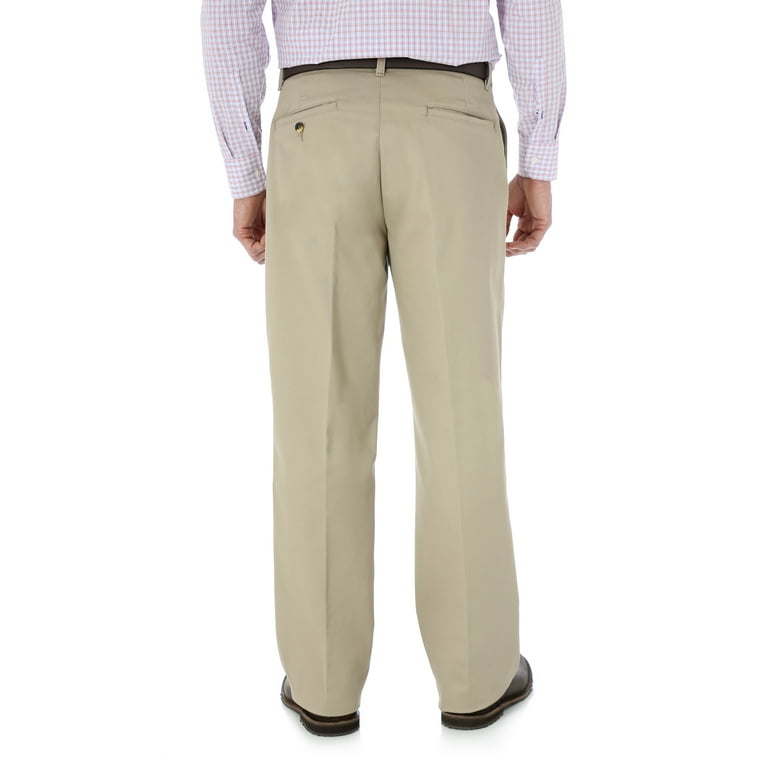 Big Men s Advanced Comfort Flat Front Pants Walmart