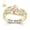 Gold Plated, variant on USA Mementos Custom Women’s Sterling Silver Class Ring for High School & College Graduates