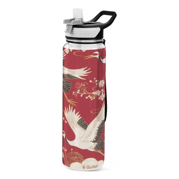 BZSMCE Sport Bottle Crane Dance Outdoor sports Water Bottle Size: 10.4x3in